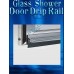 36" Brush Nickel Framed Glass Shower Door Drip Rail Kit- Comes Pre-taped and with the seal already installed. Metal replacement piece on the bottom of a framed shower door. FREE 4oz Valore!!! - B011Z3PMOY